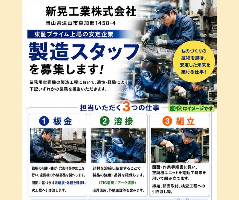 新晃工業株式会社の求人・転職情報
