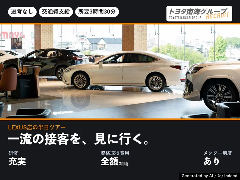 大阪・堺│レクサス店で営業職と接客を知る半日ツアー