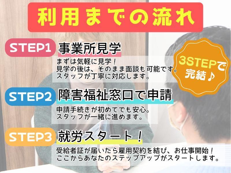 就労継続支援A型事業所レーヴ(施設外就労先NLCビル9階)のアルバイト・バイト求人情報-03