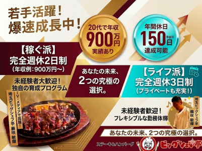 ステーキ＆ハンバーグ　ビッグシェフ亭の求人・転職情報