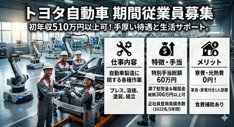 トヨタ自動車株式会社の求人・転職情報