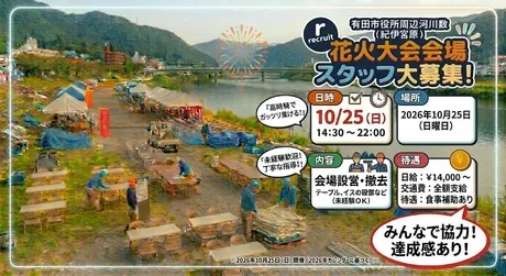 有田市役所周辺河川敷(ユニティー北大阪支店)のアルバイト・バイト求人情報