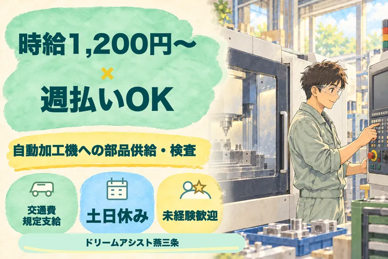 株式会社ドリームアシスト燕三条 新潟市西蒲区エリアのアルバイト・バイト求人情報
