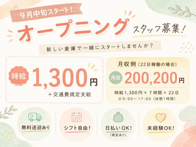 就業先:蓮田市大字根金　派遣元:アイ・ビー・エス・アウトソーシング株式会社　春日部営業所　WEB面談可能
