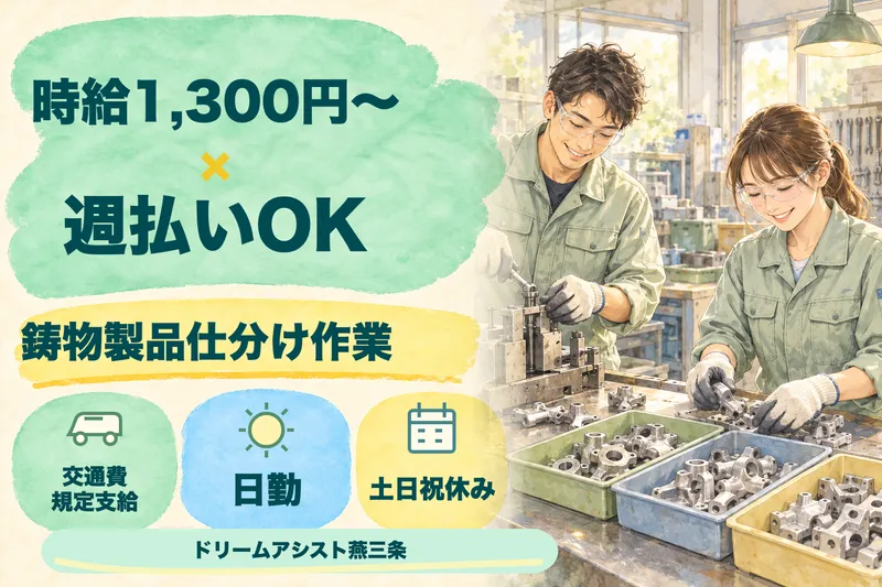 株式会社ドリームアシスト燕三条 三条市エリアのアルバイト・バイト求人情報
