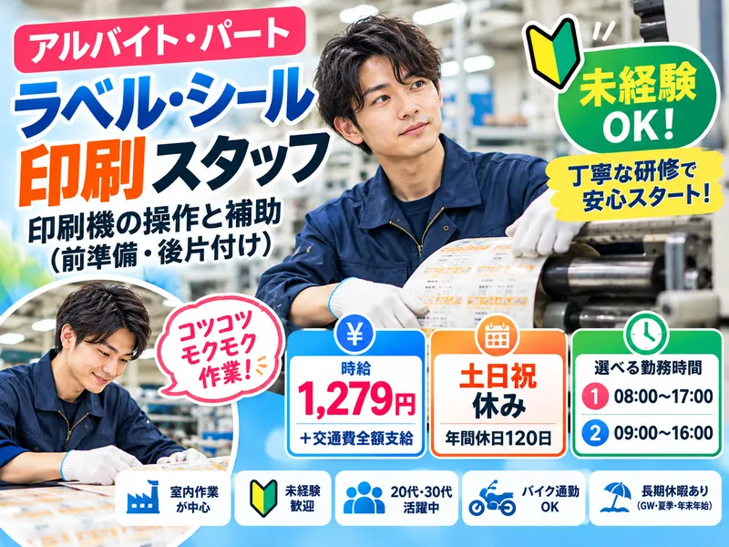 株式会社システムプリント　座間工場のアルバイト・バイト求人情報