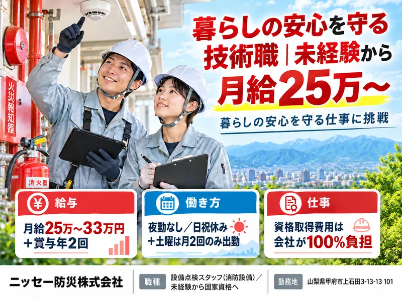 ニッセー防災株式会社の求人・転職情報