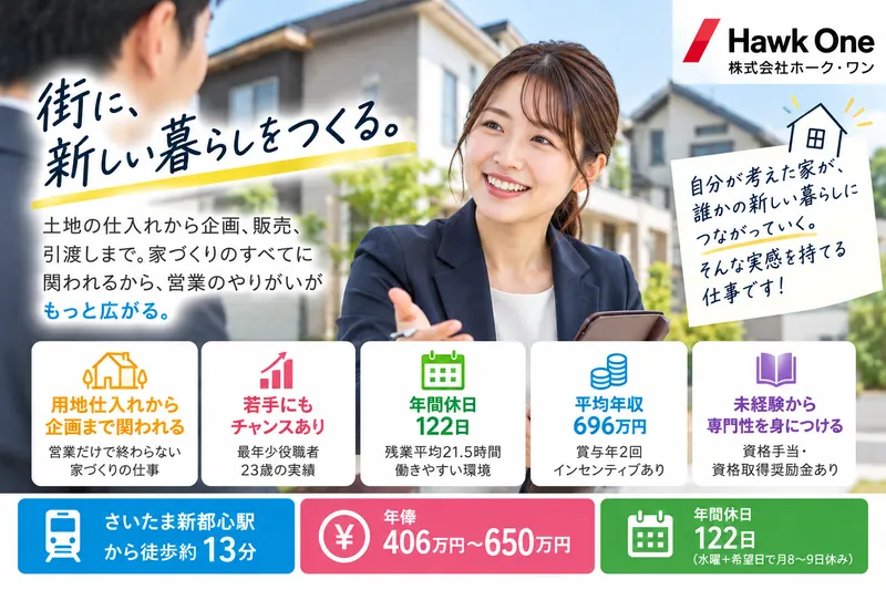 株式会社ホーク・ワン　大宮第一支店/大宮第二支店の求人・転職情報