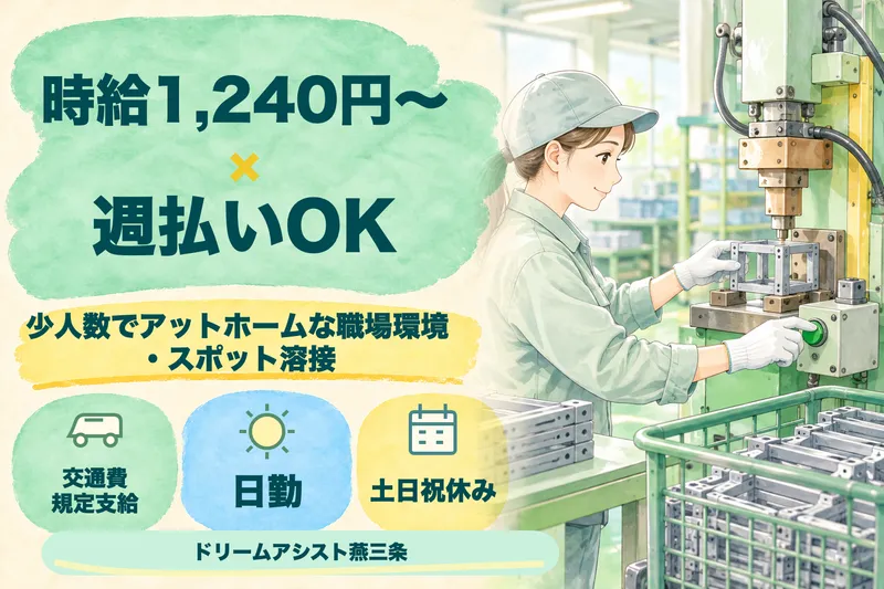 株式会社ドリームアシスト燕三条 新潟市西蒲区エリアのアルバイト・バイト求人情報